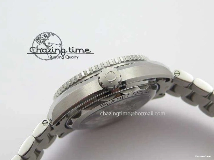 0309 Trendy 2016 Planet Ocean 43.5mm SS V6F Best Edition Black Dial On SS Bracelet A 8210